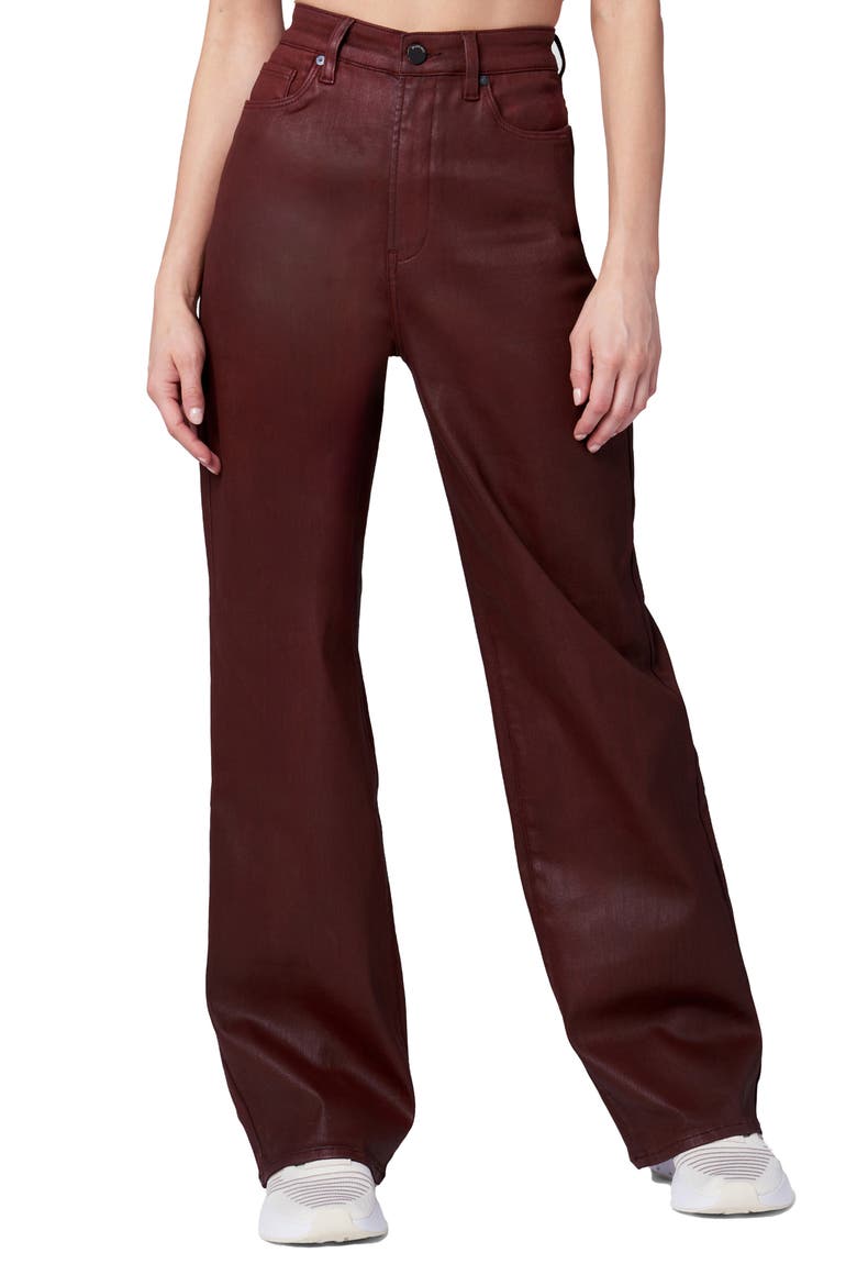 Franklin Coated Denim Ribcage Jeans, Main, color, COFFEE TALK