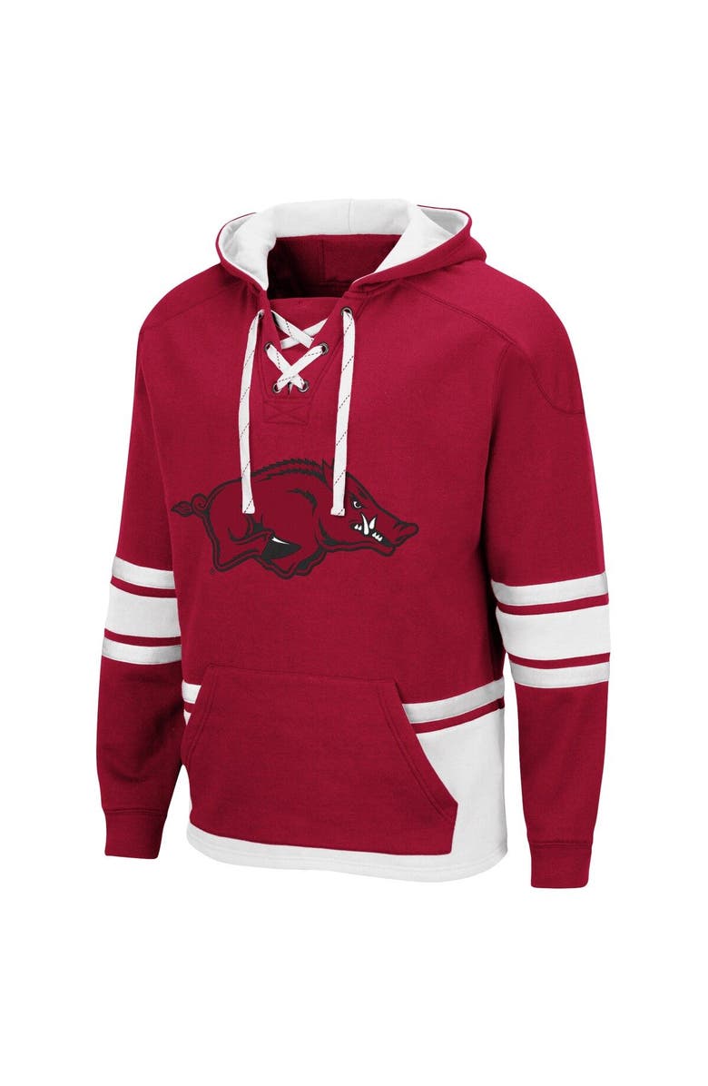 COLOSSEUM Men's Colosseum Cardinal Arkansas Razorbacks Lace Up 3.0 Pullover Hoodie, Alternate, color, Cardinal