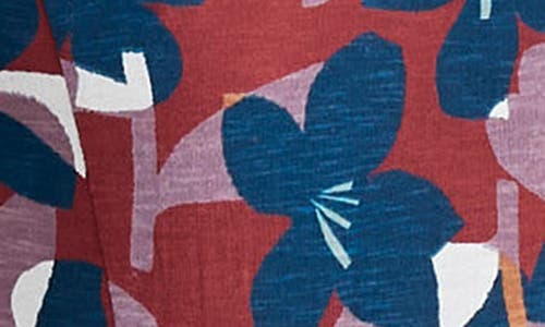 Seasalt Cornwall Enor Print Organic Cotton Fit & Flare Dress In Multi
