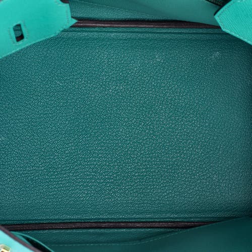 Pre-owned Hermes Hermes Birkin Handbag Blue Epsom With Gold Hardware 30 In Blue