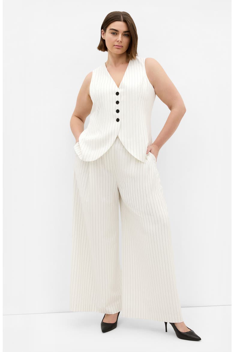 Pinstripe Vest, Alternate, color, IVORY PINSTRIPE