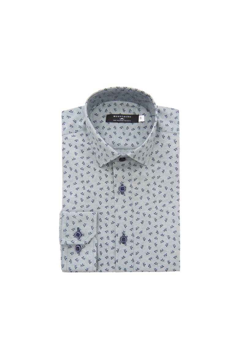 Printed Dress Shirt, Alternate, color, Green