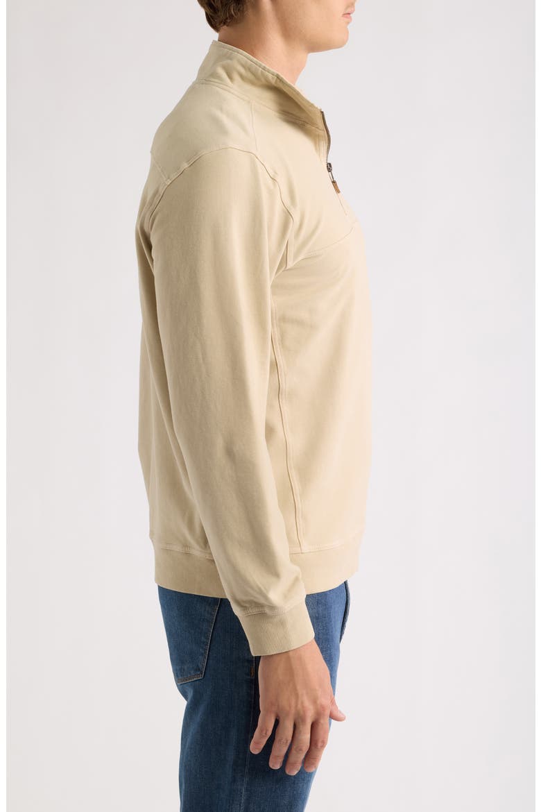 Ben & Terry Coastal Half-Zip Pullover, Alternate, color, FEATHER GREY
