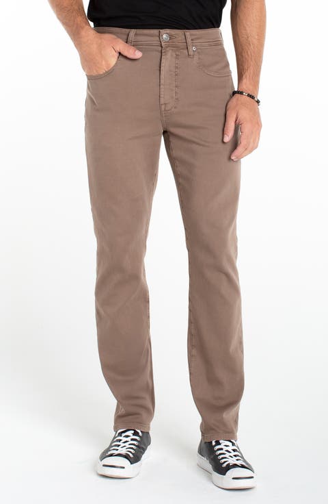 Kingston Modern Slim Straight Leg Twill Pants