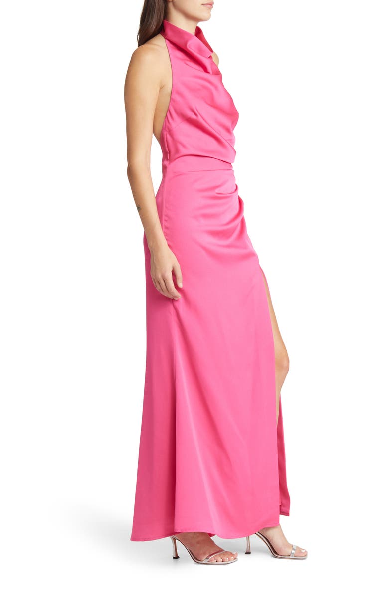 MISHA Clover Cowl Neck Gown, Alternate, color, 