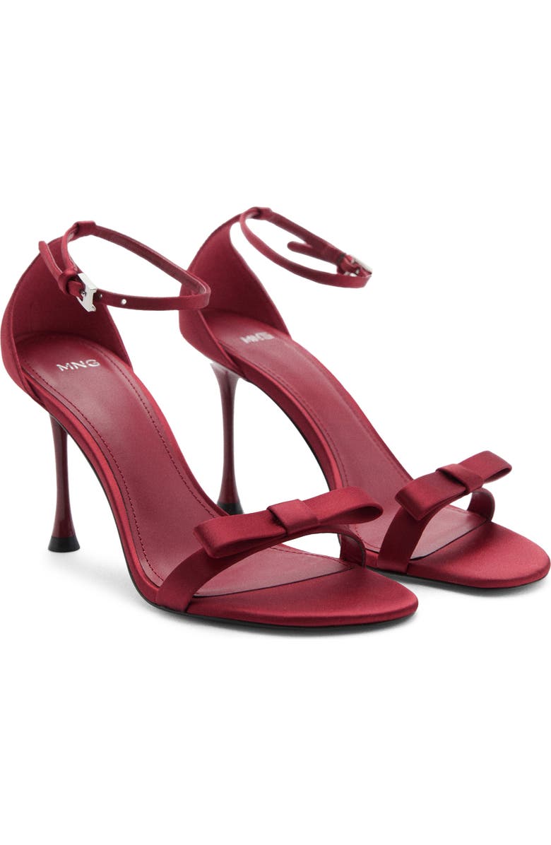 MANGO Decorative Bow Ankle Strap Sandal, Main, color,