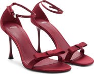 MANGO Decorative Bow Ankle Strap Sandal