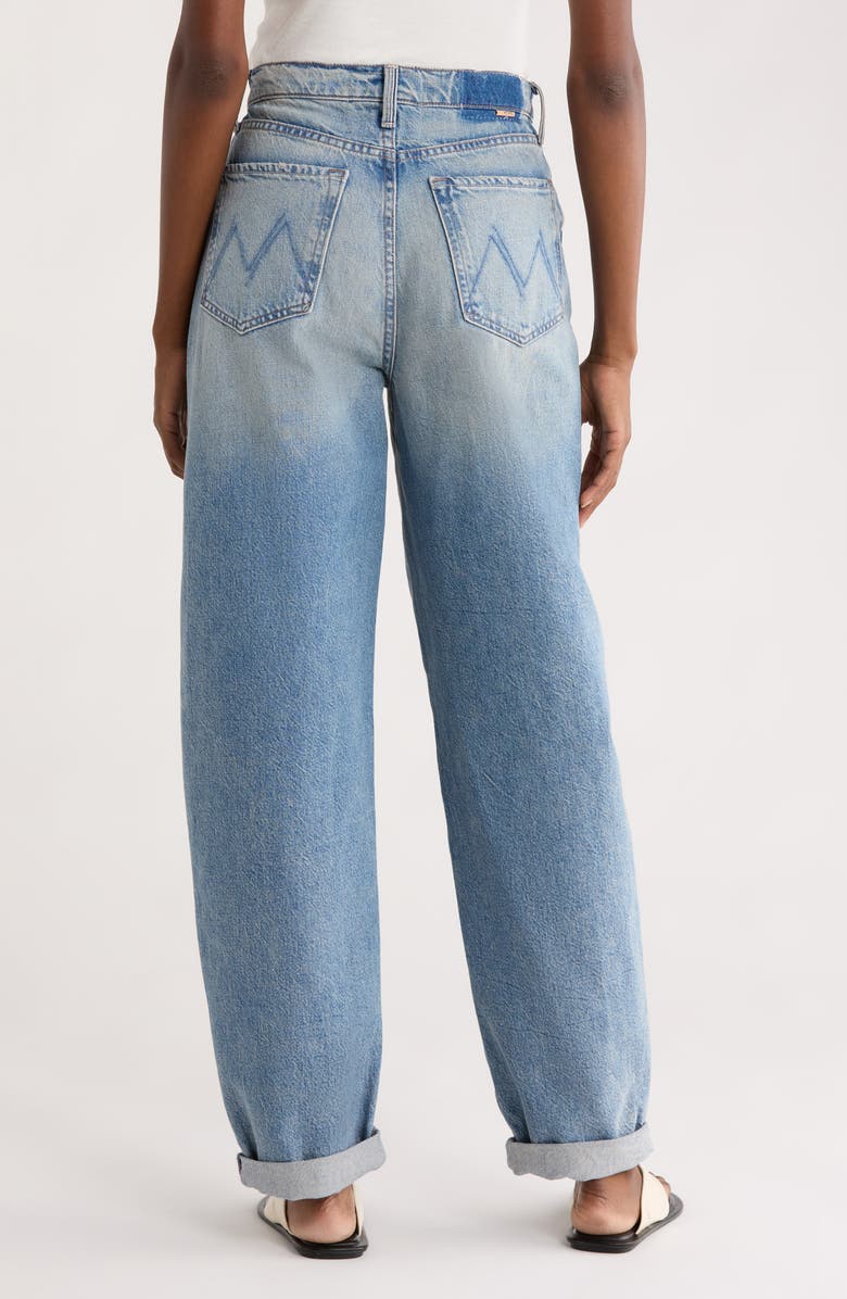 MOTHER The Fangirl Skimp Cuff Barrel Leg Jeans, Alternate, color, Blinded By The Light