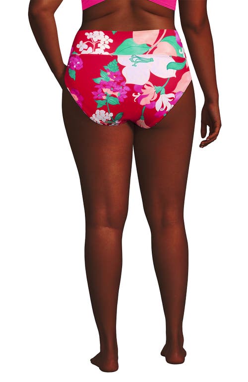LANDS' END LANDS' END PLUS SIZE PINCHLESS HIGH WAISTED BIKINI BOTTOMS
