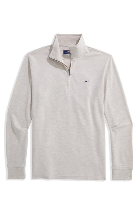 Saltwater Stripe Quarter Zip Pullover