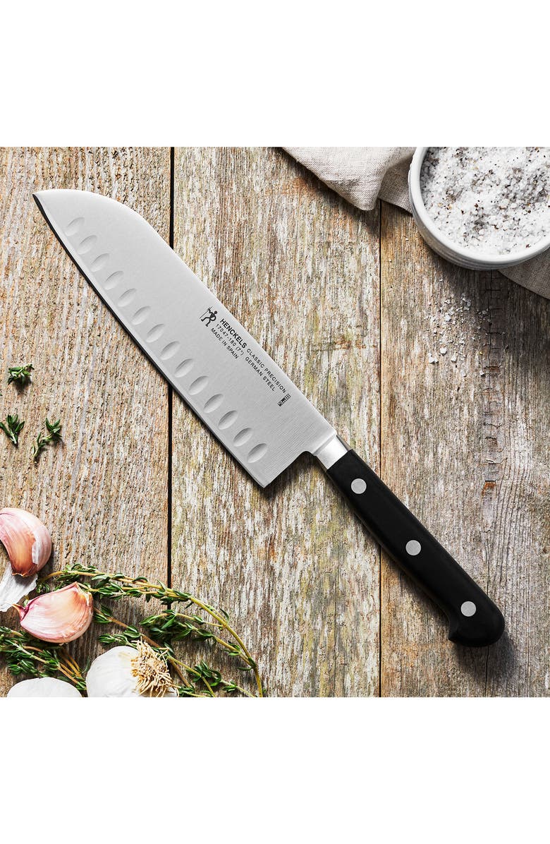 HENCKELS CUTLERY Classic Precision 7-Inch Santoku Knife, Alternate, color, Stainless Steel
