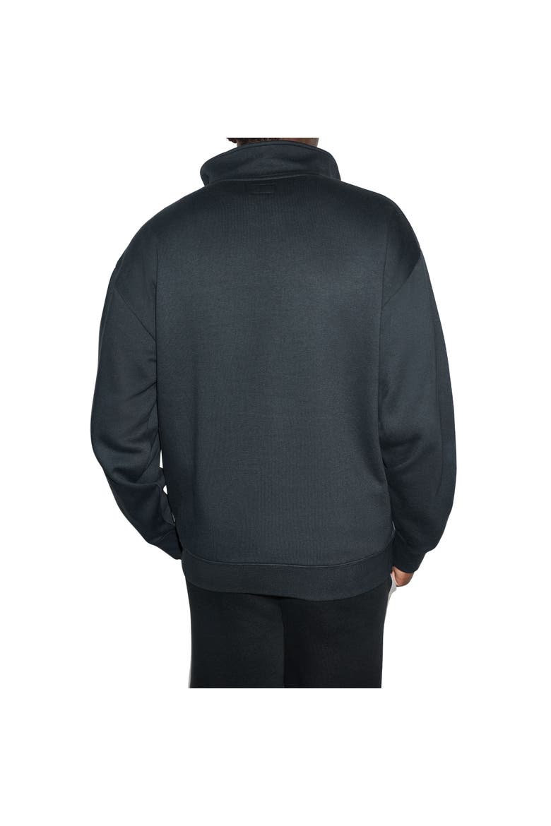 Chuck Color Block Half Zip Sweatshirt, Alternate, color, CONVERSE BLACK MULTI