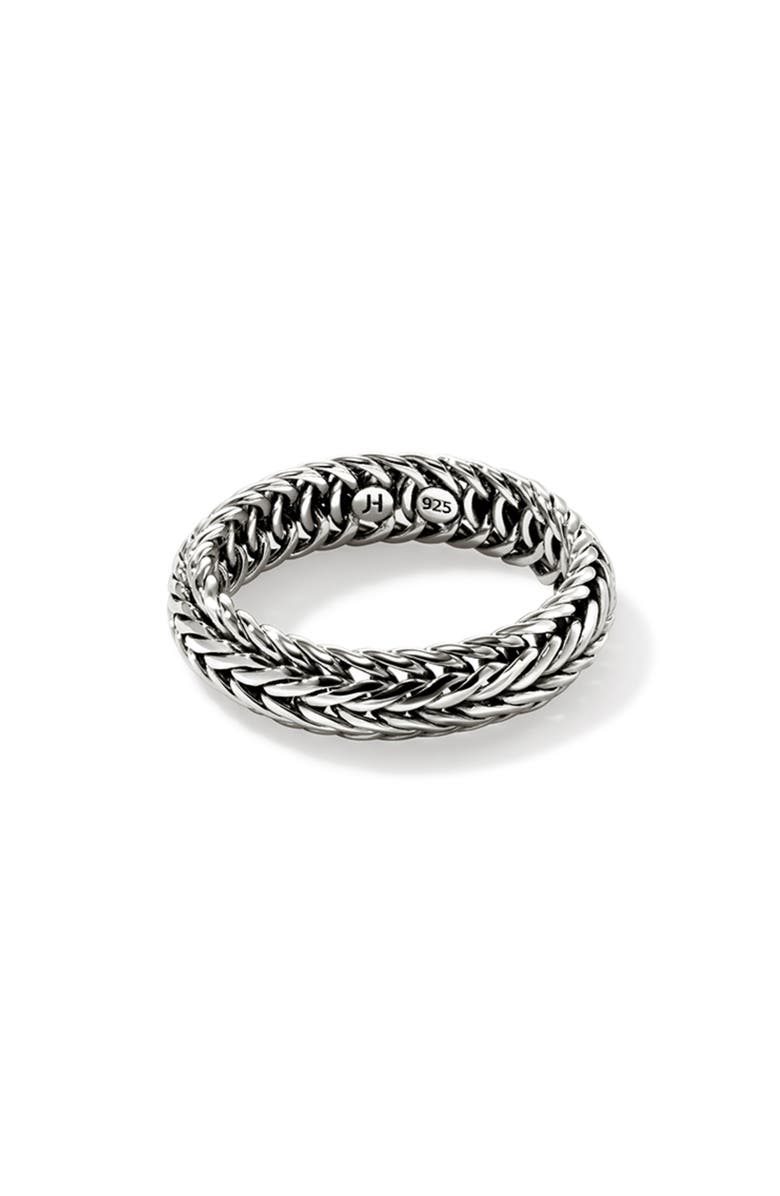 John Hardy Kami Chain Ring, 6mm, Main, color, Silver