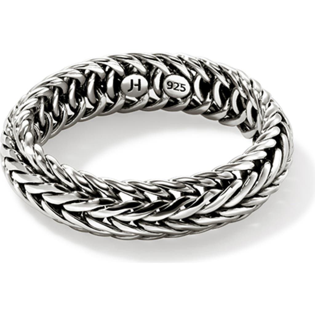 John Hardy Kami 14k Gold 6mm Band Ring In Silver