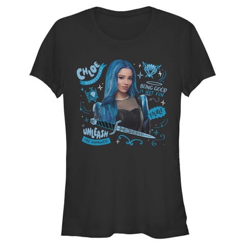 Junior's Descendants Wicked Wonderland Chloe Unleash The Darkness  Graphic T-Shirt