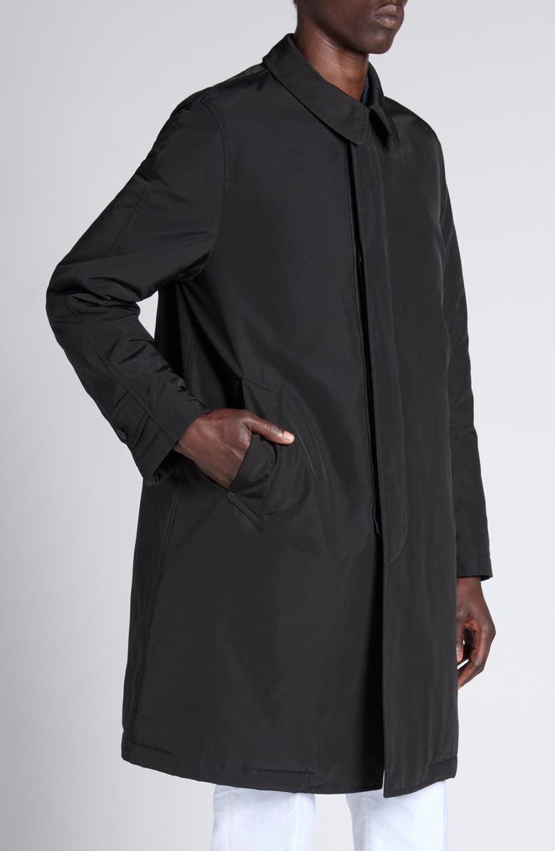 TOM FORD Microfaille Rain Coat, Alternate, color, Lb999 Black