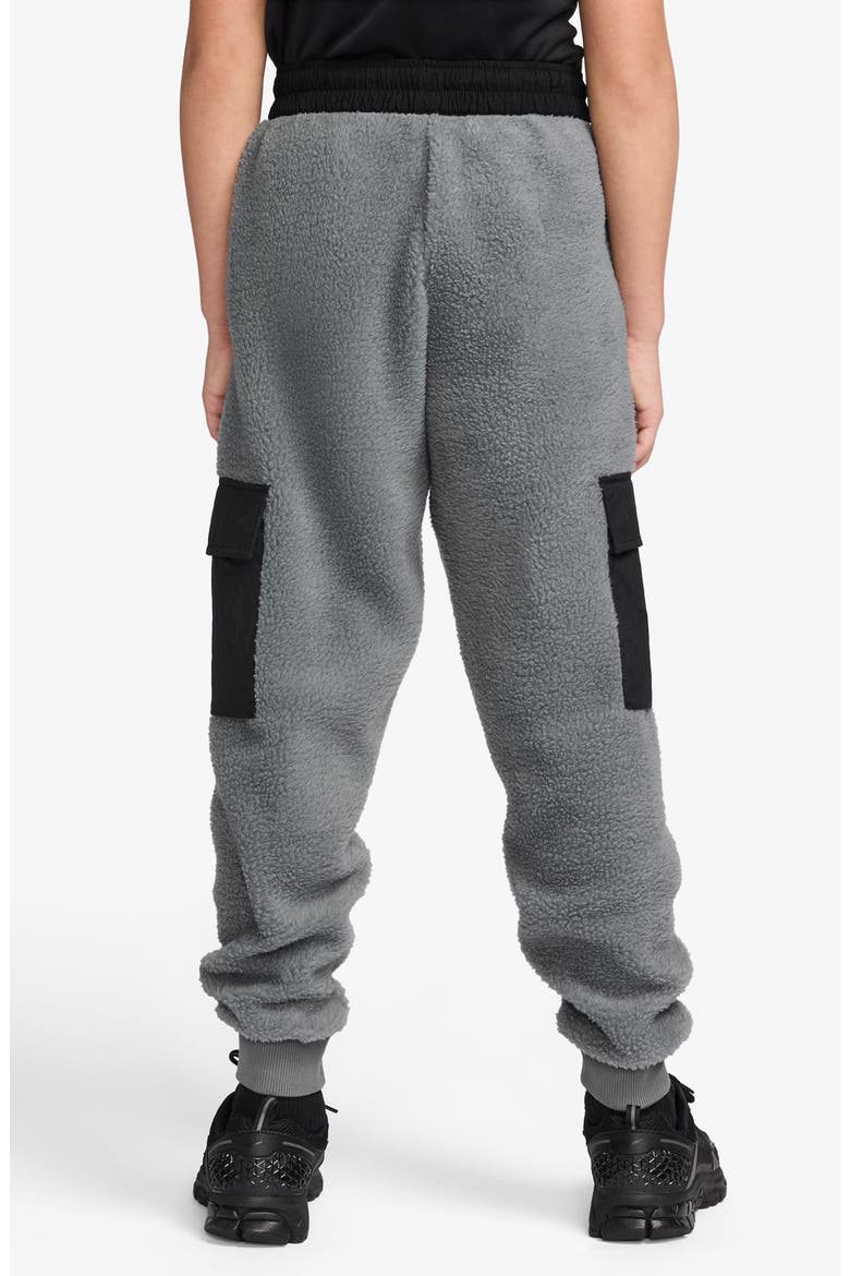 Kids' Sportswear Club Fleece Cargo Joggers, Alternate, color, SMOKE GREY/ BLACK/ WHITE