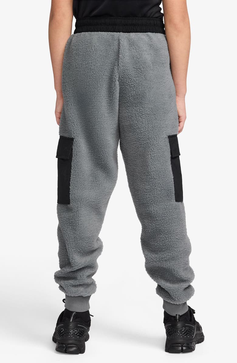 Nike Kids' Sportswear Club Fleece Cargo Joggers, Alternate, color, Smoke Grey/ Black/ White