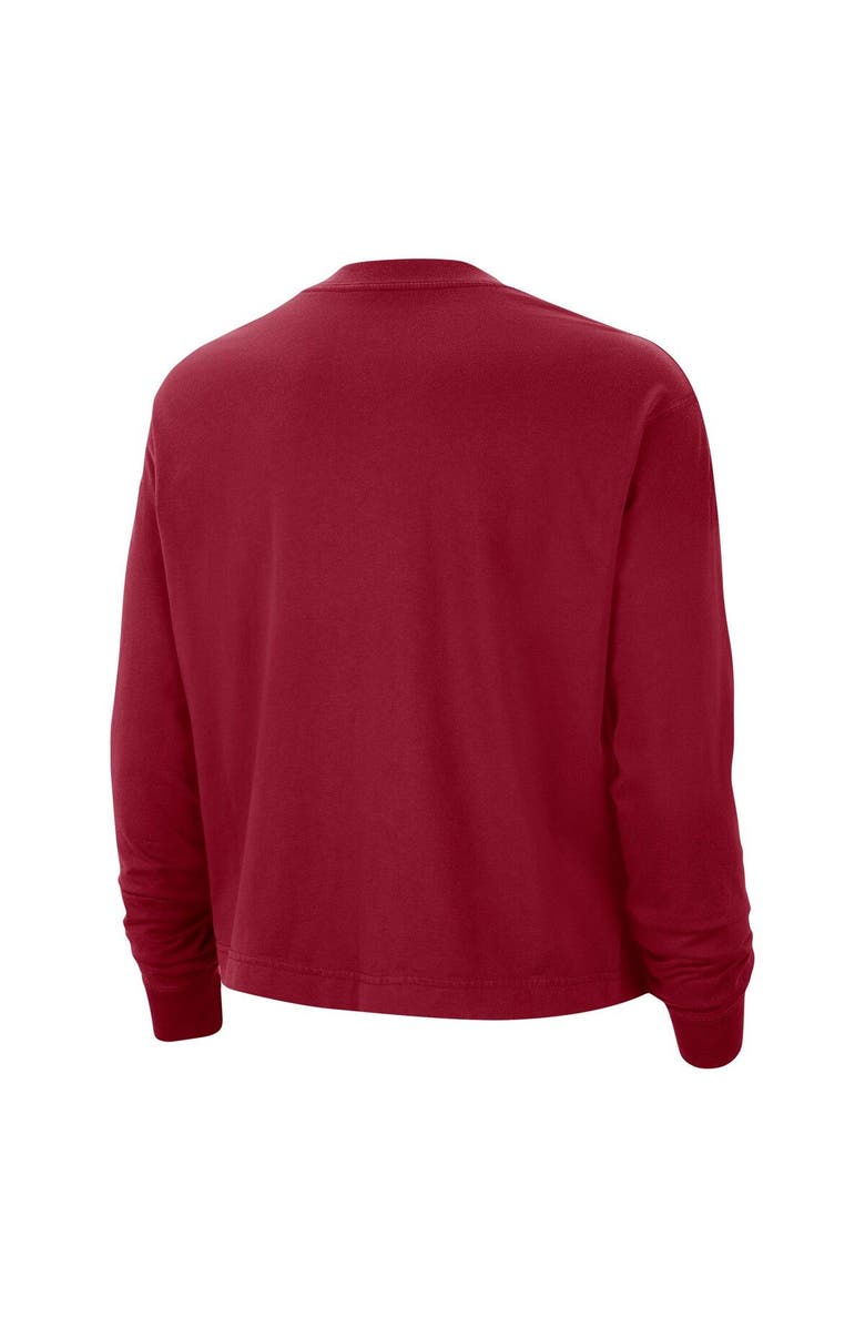 Nike Women's Nike  Crimson Alabama Crimson Tide Boxy Varsity Long Sleeve T-Shirt, Alternate, color, 