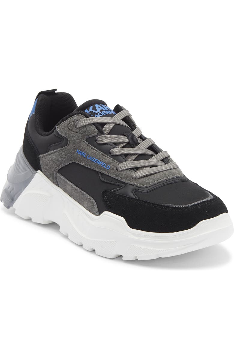 KARL LAGERFELD PARIS Runner On Two Sneaker, Main, color, Grey