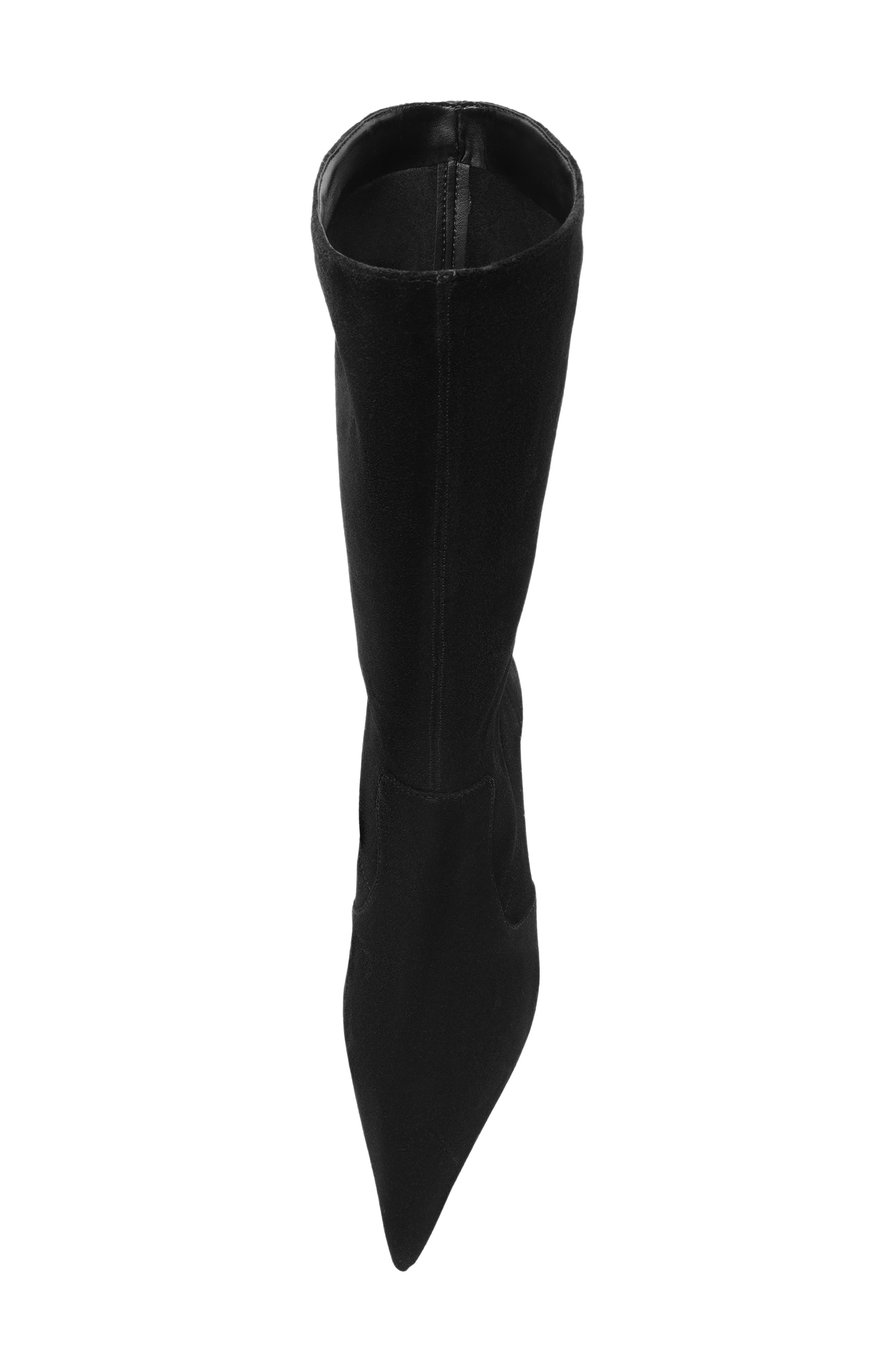 Lexi Slouch Leather Boot, Alternate, color, BLACK SUEDE