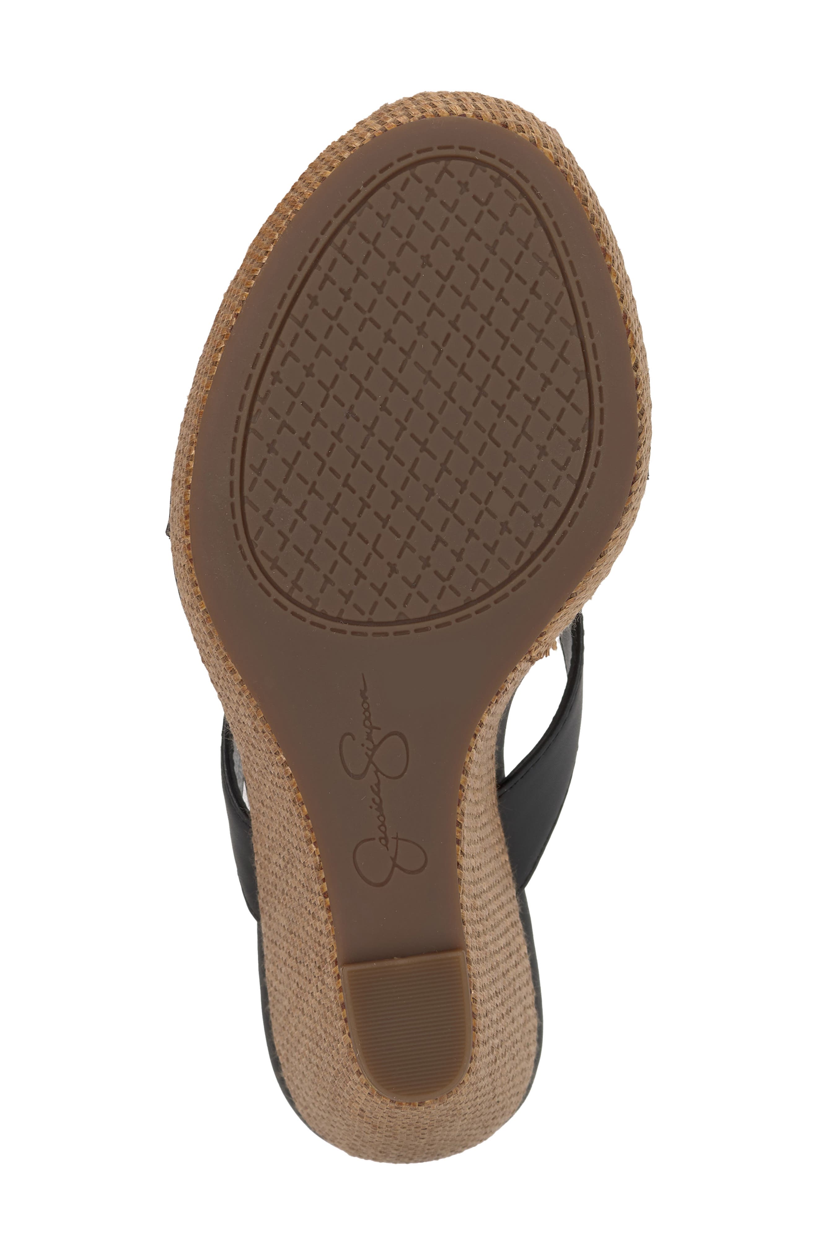 Jessica Simpson Jyseta Platform Wedge Flip Flop, Alternate, color, Black
