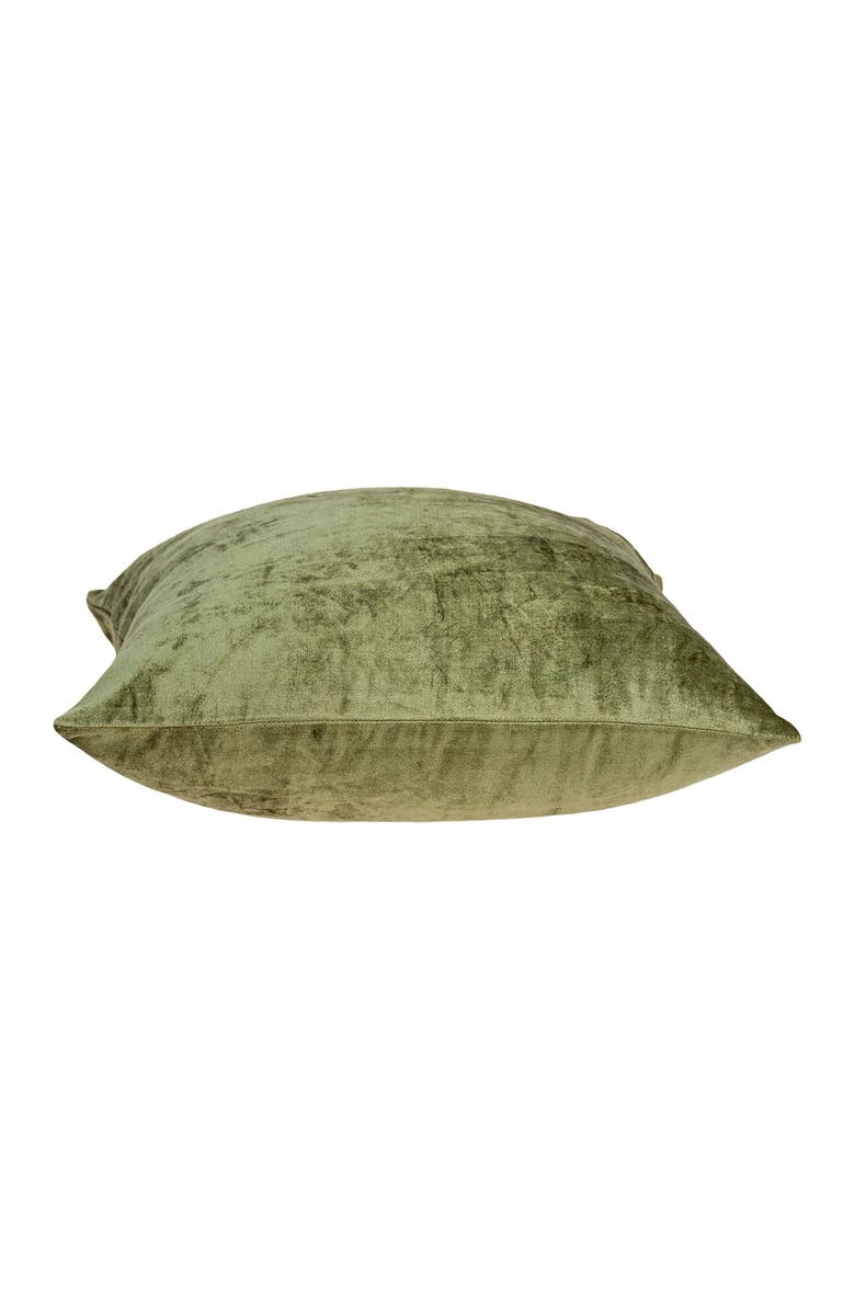 PARKLAND COLLECTION Sphene Transitional Solid Pillow - 18" x 18" - Olive, Alternate, color, Olive
