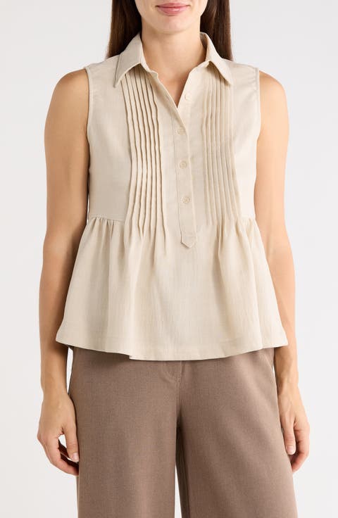 Sleeveless Peplum Top