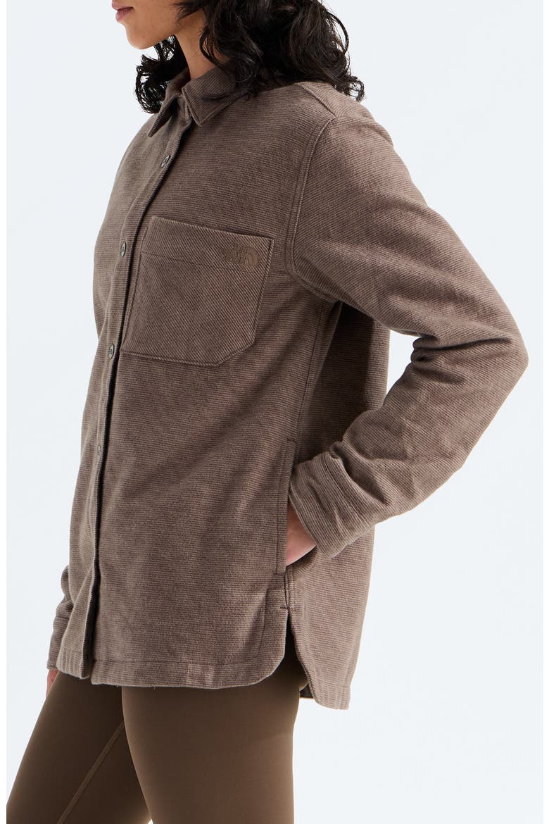 Forest Flannel Long Sleeve Shacket, Alternate, color, SMOKEY BROWN GRAIN PLAID