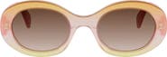 CELINE Triomphe 52mm Oval Sunglasses