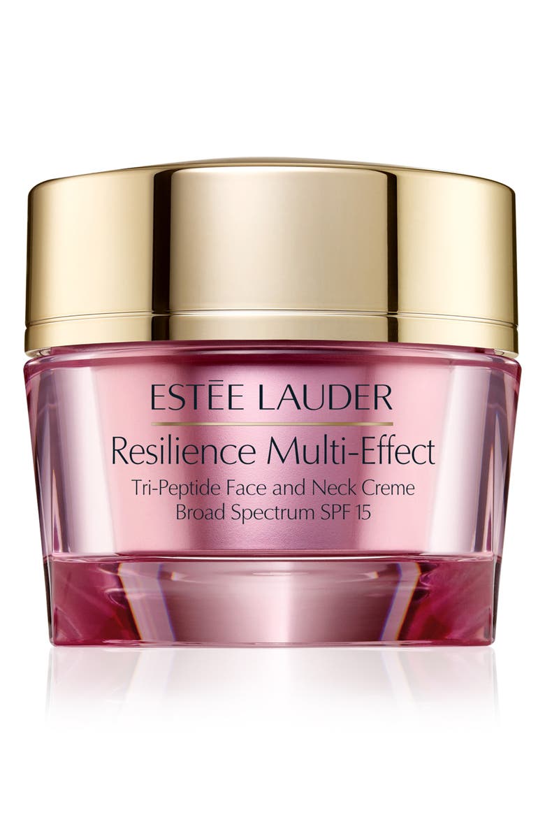 Estée Lauder Resilience Multi-Effect Tri-Peptide Face & Neck Cream Moisturizer SPF 15 for Normal/Combination Skin, Main, color, 