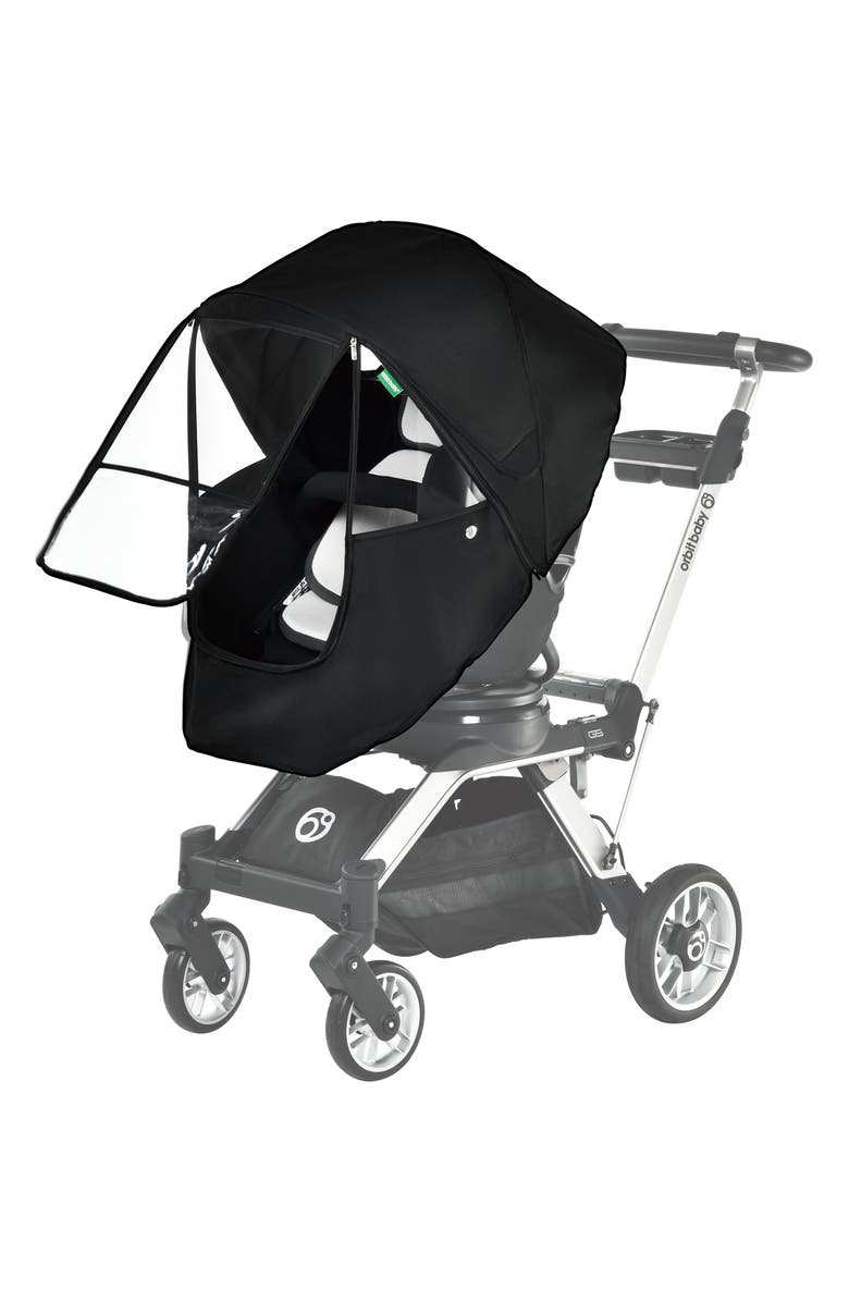 orbit baby<sup>®</sup> Four Seasons Transparent Cover for G5 Stroller, Alternate, color, Black