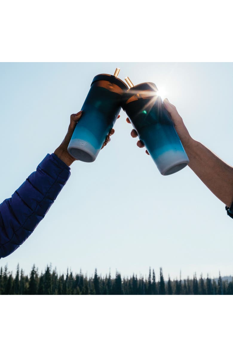 Silipint Silicone 32Oz Straw Tumblers 2 Pack, Alternate, color, Multicolored