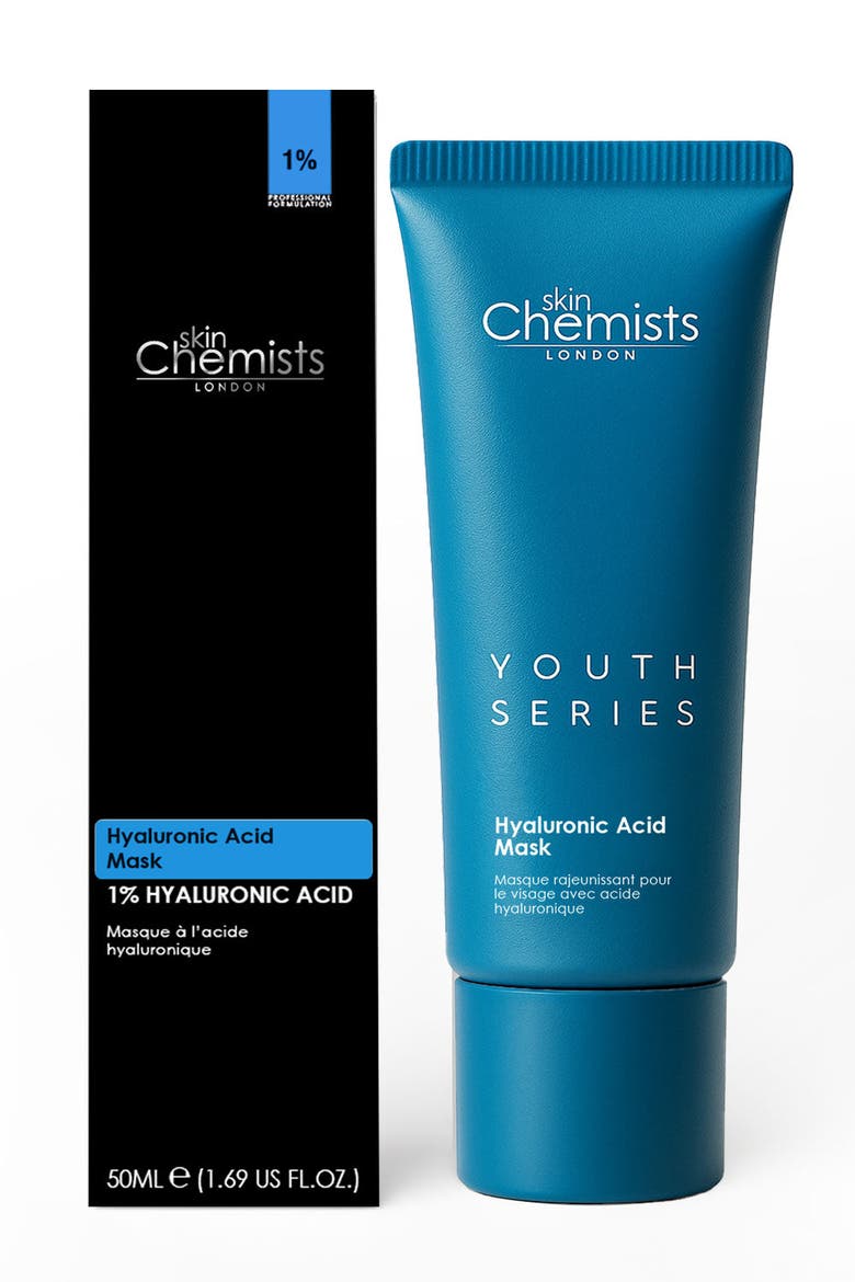 Anti-Aging Hyaluronic Acid Mask 50ml for Dryness, Fine Lines & Wrinkles, Main, color, White