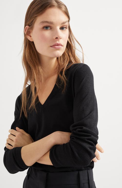 Brunello Cucinelli Sparkling Sweater In Black