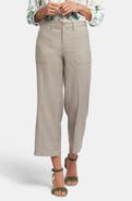 NYDJ Linen Blend Crop Wide Leg Pants