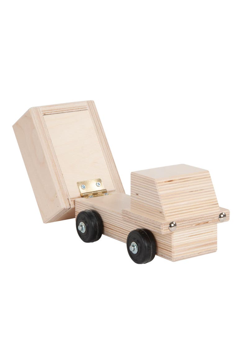 Wooden Dump Truck, Alternate, color, Beige
