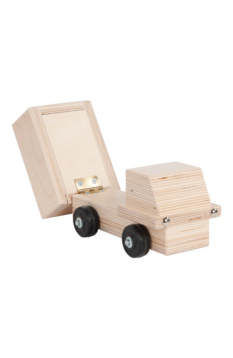 Kaplan Early Learning Company Wooden Dump Truck, Alternate, color, 