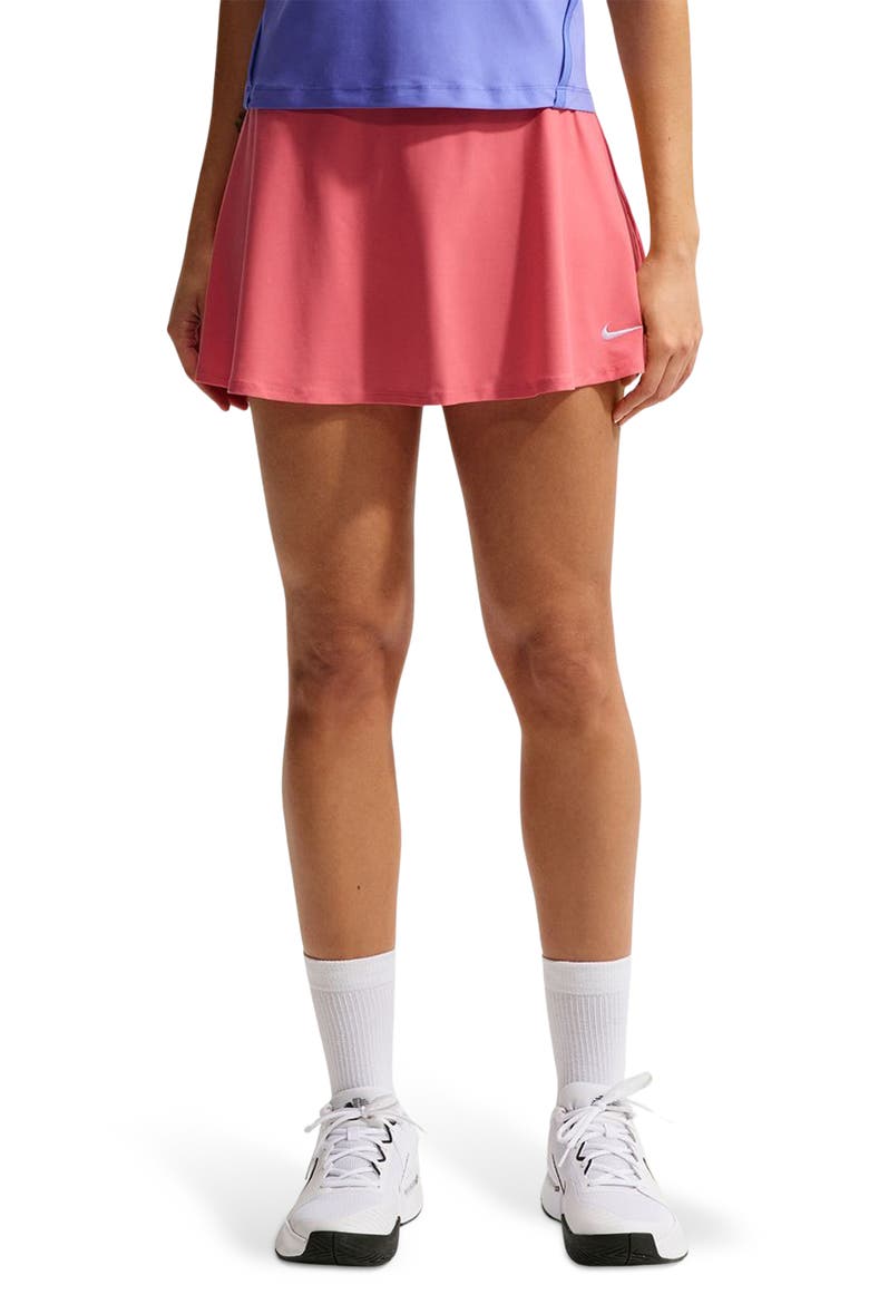Victory Tennis Skort, Main, color, SEA CORAL/ WHITE