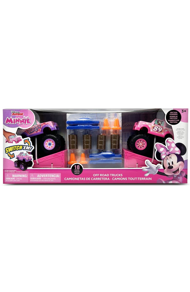 Disney Junior Minnie 18 Pc Offroad Monster Truck Playset, Alternate, color, Multicolored