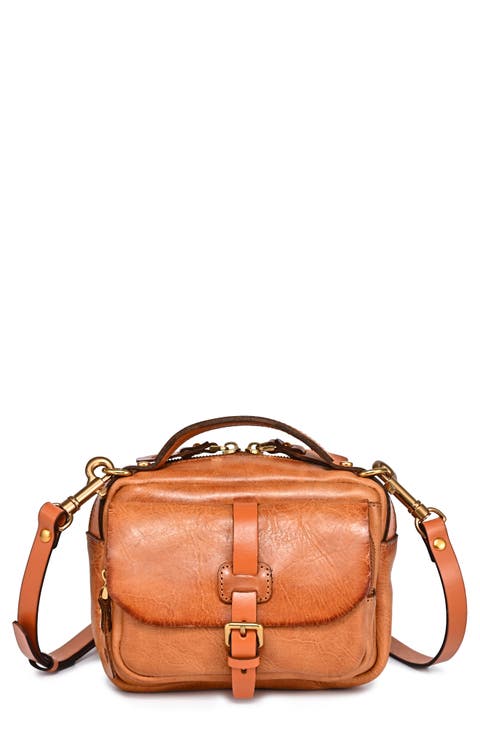 Ficus Leather Crossbody Bag