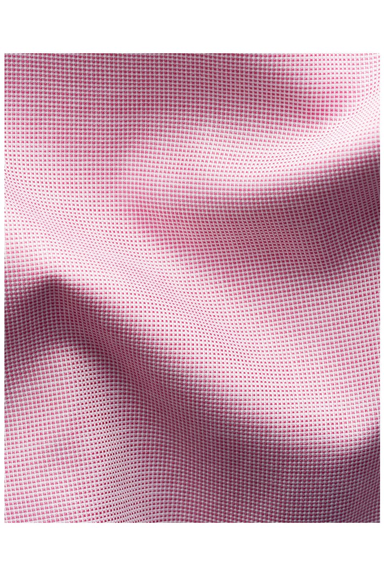 Contemporary Fit Pink Microcheck Cotton Dobby Dress Shirt, Alternate, color, MEDIUM PINK