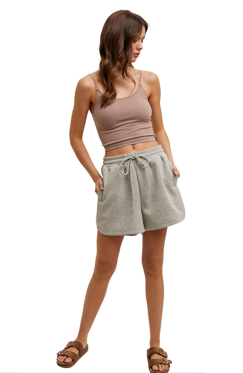 WISHLIST Scuba Knit Shorts, Alternate, color, Grey