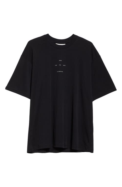SONG FOR THE MUTE SONG FOR THE MUTE LOGO OVERSIZE COTTON GRAPHIC T-SHIRT 