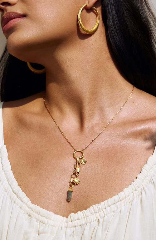 Satya Jewelry Reach For The Stars Charm Necklace Set In Brown