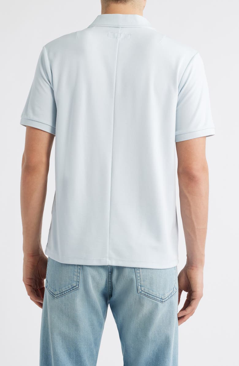 rag & bone Slim Fit Tech Piqué Polo, Alternate, color, Arctic