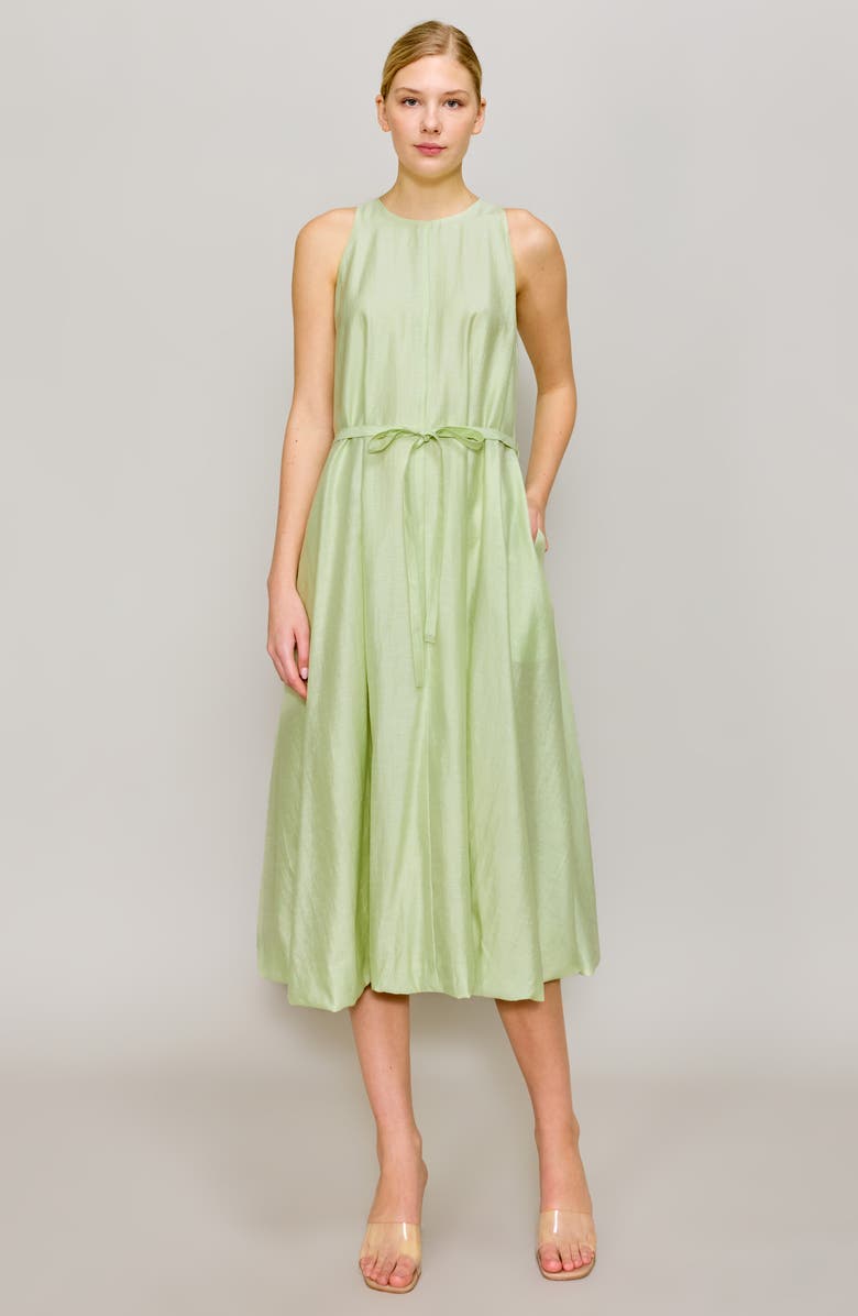 MELLODAY Sleeveless Bubble Hem Midi Dress, Alternate, color,