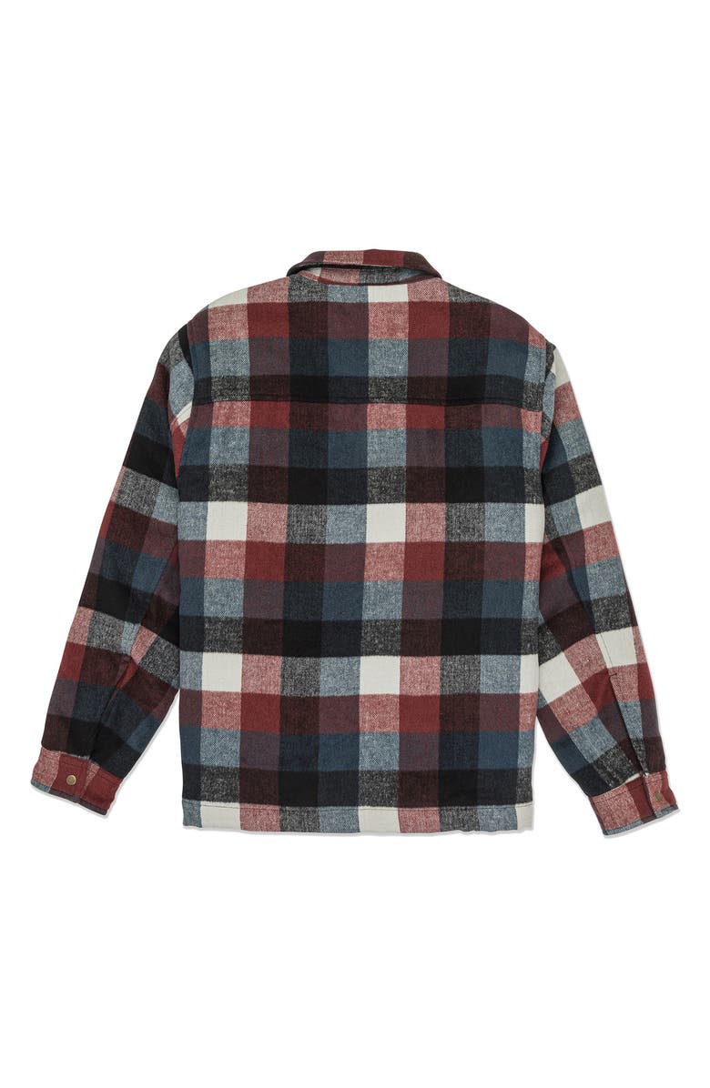 Hurley Union Check Zip Jacket, Alternate, color, Matador