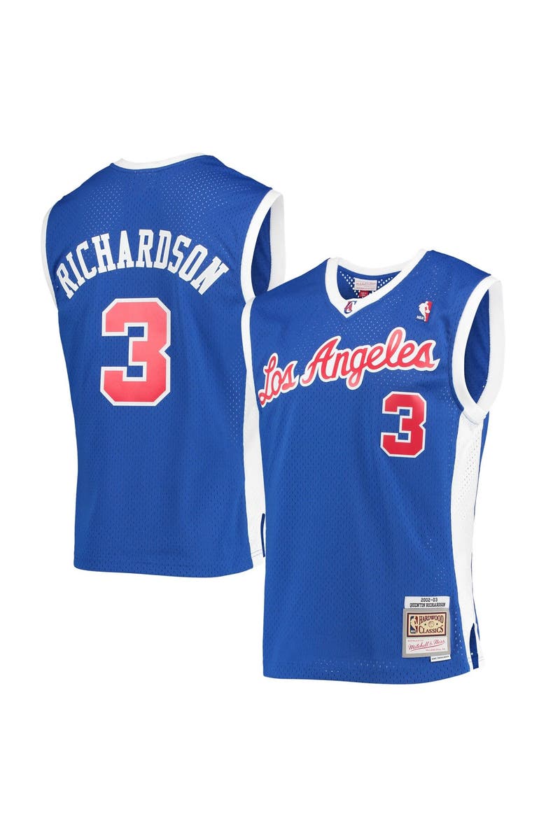 Mitchell & Ness Men's Mitchell & Ness Quentin Richardson Royal LA Clippers 2002-03 Hardwood Classics Swingman Jersey, Alternate, color, 