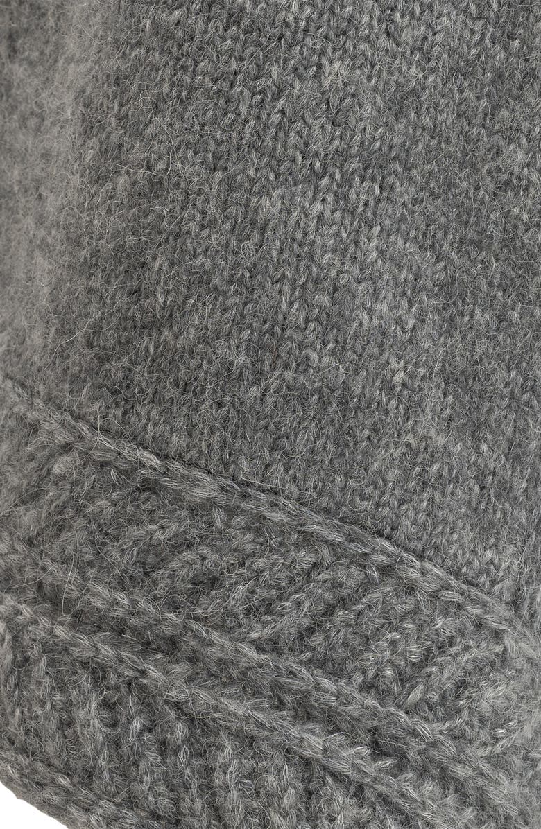 Echo Fuzzy Scarf Hood, Alternate, color, Silver/Grey